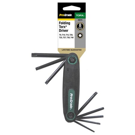 Pro-Grade Tools 8 Pc. Folding Torx Driver Set 55070